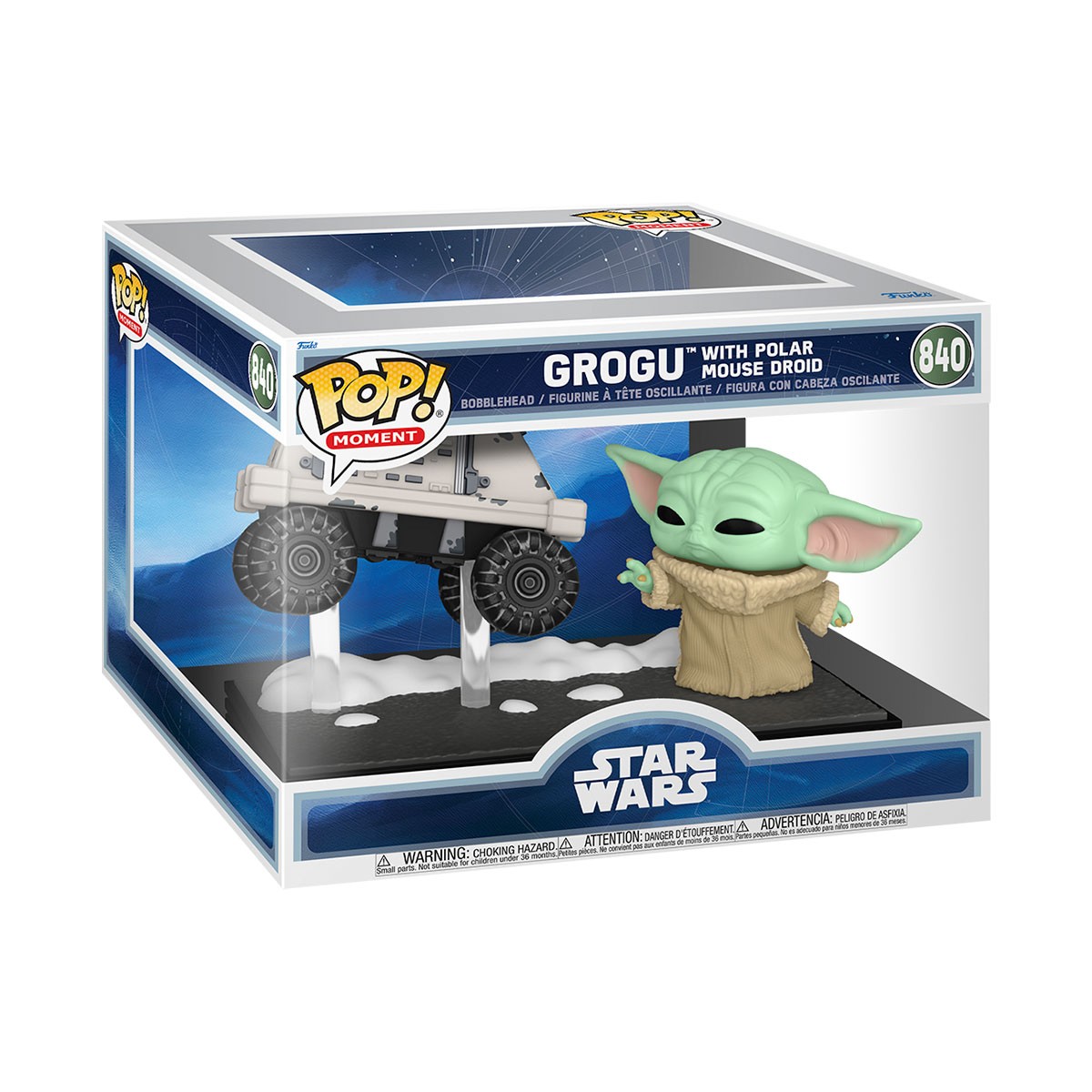 Ігрова фігурка Funko POP! Moment Мандалорець Ґроґу і дроїд MSE-6 12.7 см