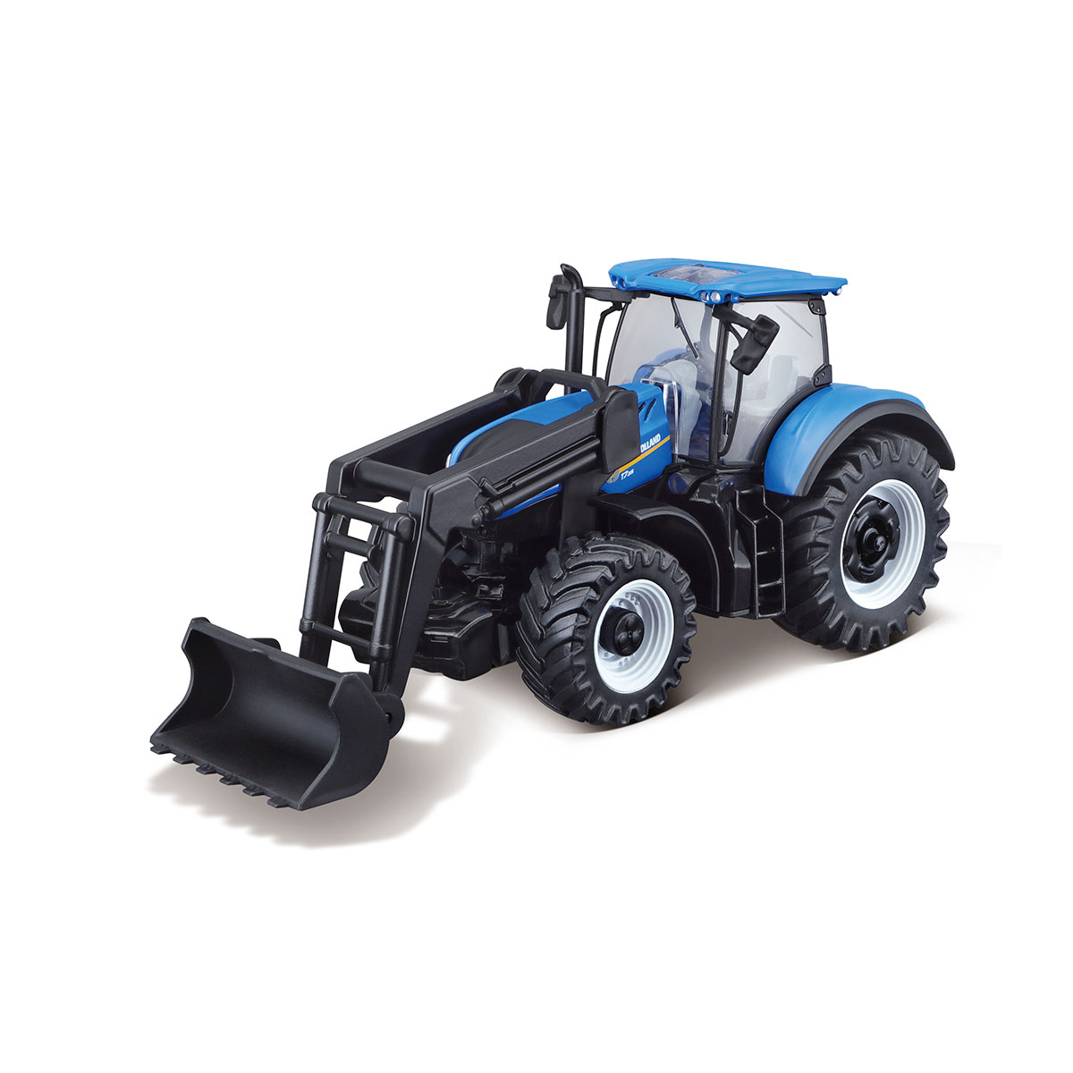 Трактор Bburago New Holland T7.315 з фронтальним навантажувачем 1:32 Синій — превʼю 1