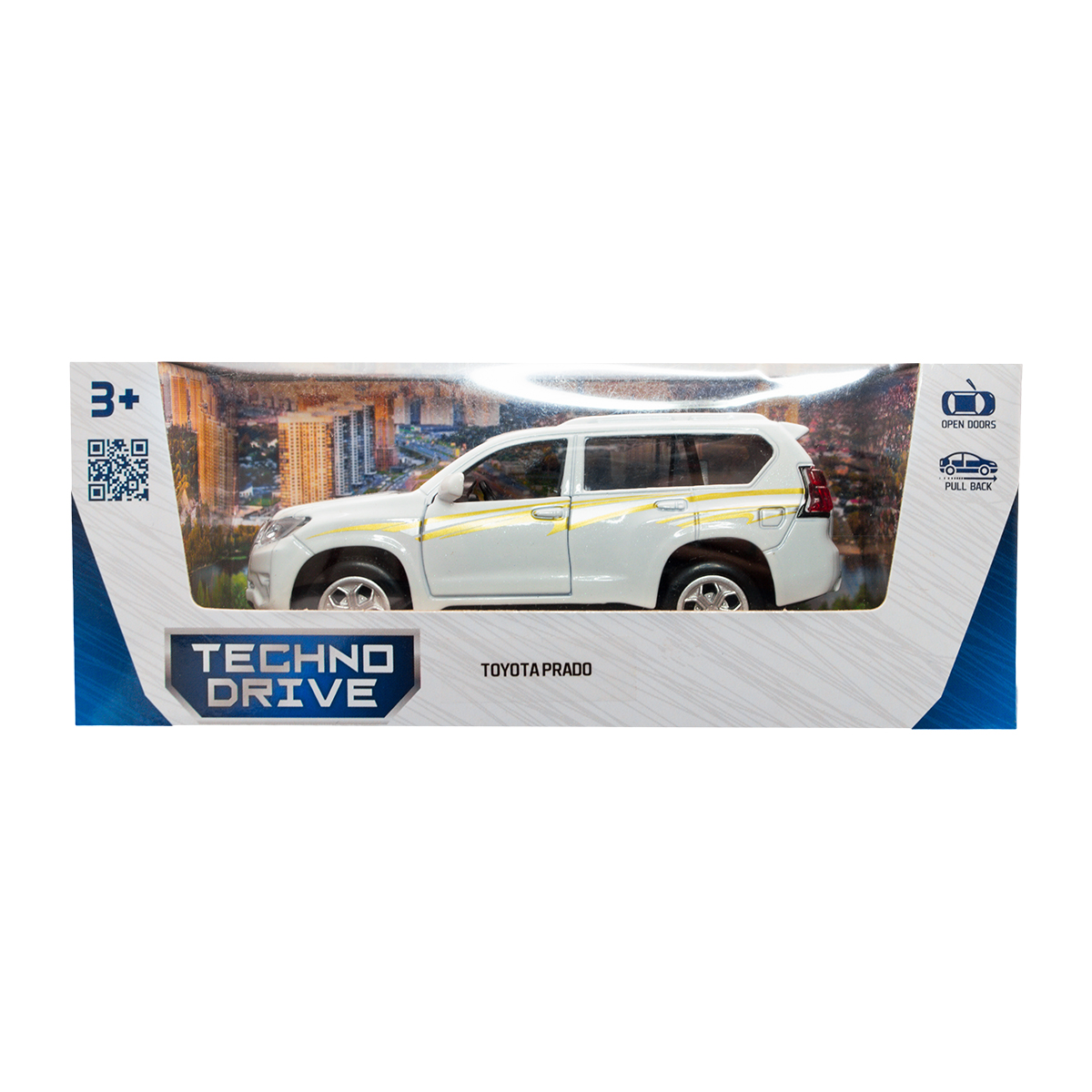 Автомодель Toyota Prado металева 1:40 Біла — превʼю 5