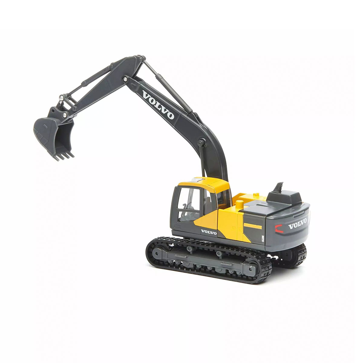Екскаватор Bburago Volvo EC220E 1:50 металевий гусеничний Жовто-чорний — превʼю 5