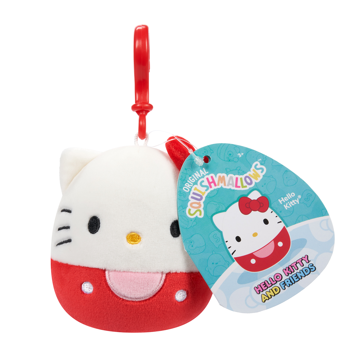 М'яка іграшка Squishmallows – Хелоу Кітті (Hello Kitty) – 9 см — превʼю 3