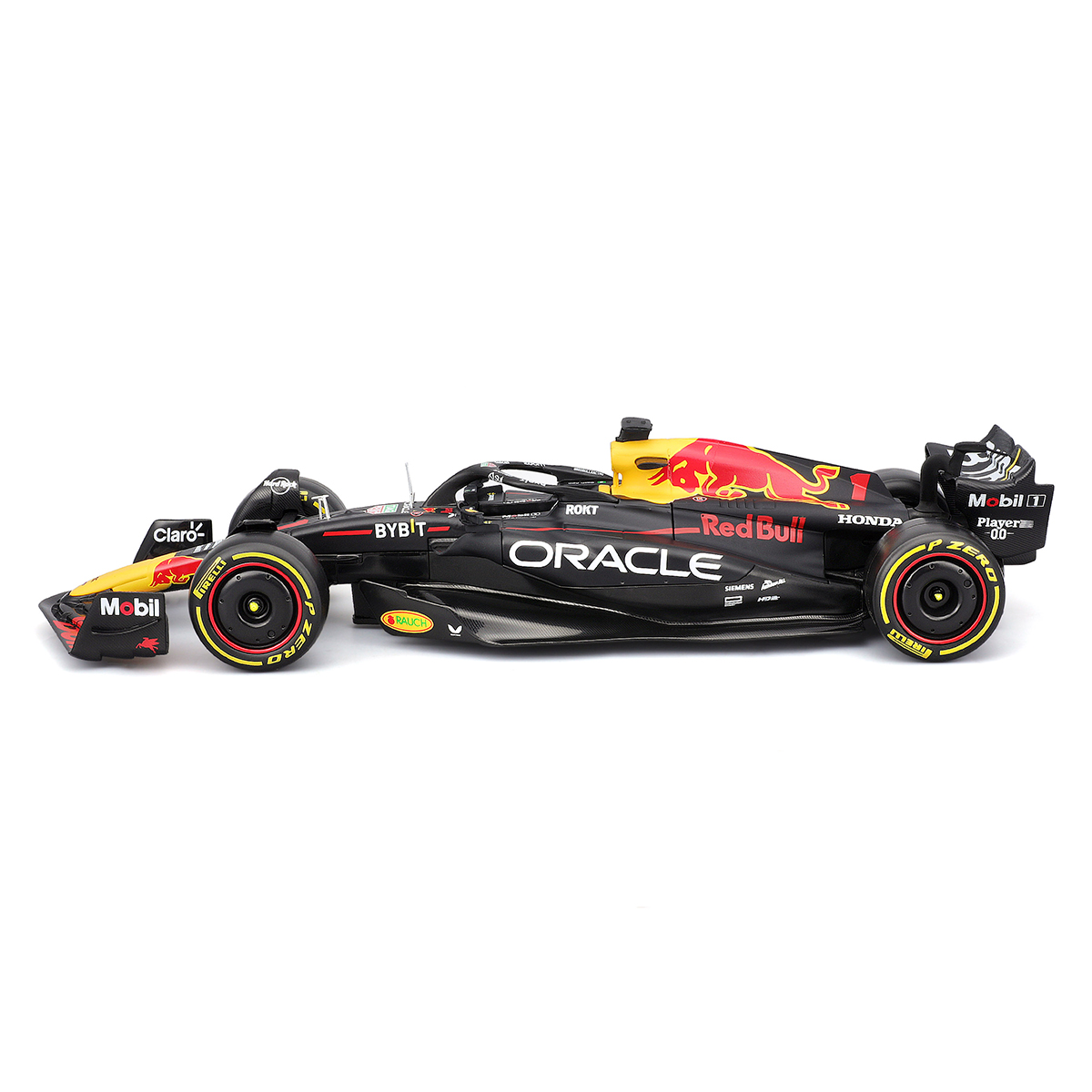 Автомодель Bburago Red Bull Racing RB19 з фігуркою 1:24 Чорна — превʼю 7