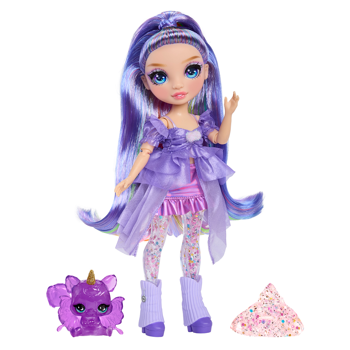 Ігровий набір лялька Rainbow High серії Rainbow Shimmers Віолетта Фіолетова — превʼю 3