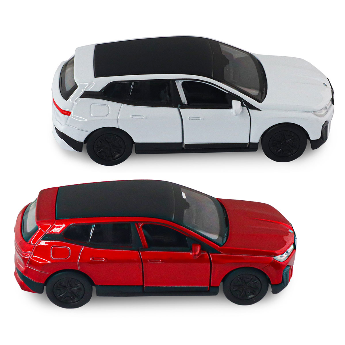 Автомодель BMW iX Techno Drive 1:43 металева з механізмом pull-back Червона — превʼю 12