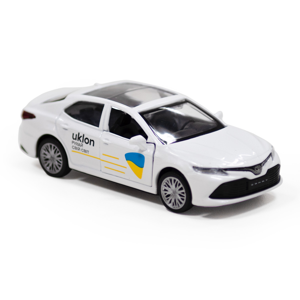 Автомодель TechnoDrive Toyota Camry Uklon металева Біла — превʼю 8
