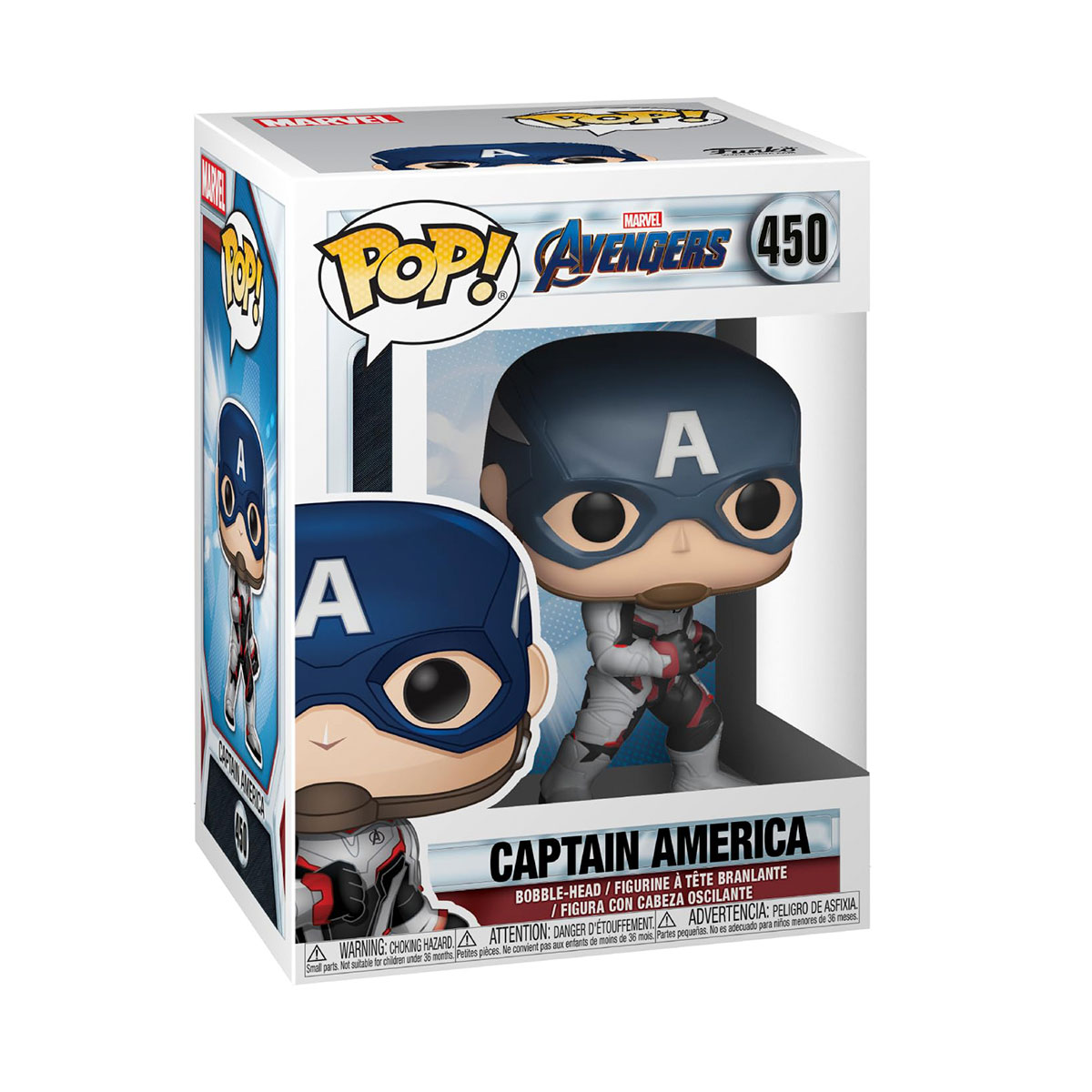 Ігрова фігурка Funko Pop Капітан Америка у білому костюмі — превʼю 1