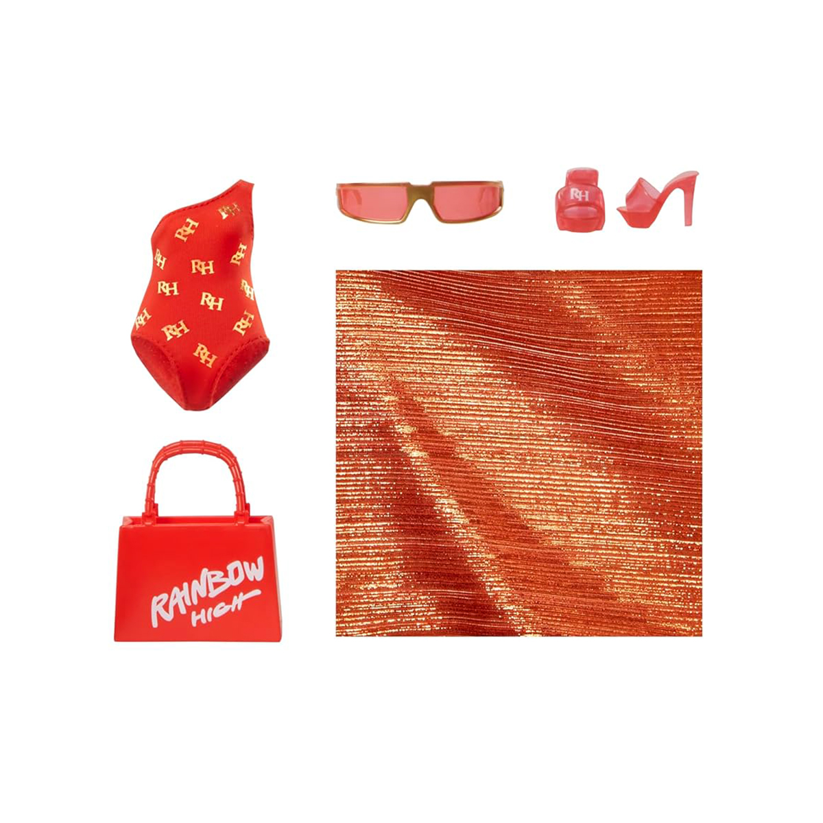 Лялька Rainbow High Swim & Style Рубі з аксесуарами — превʼю 7