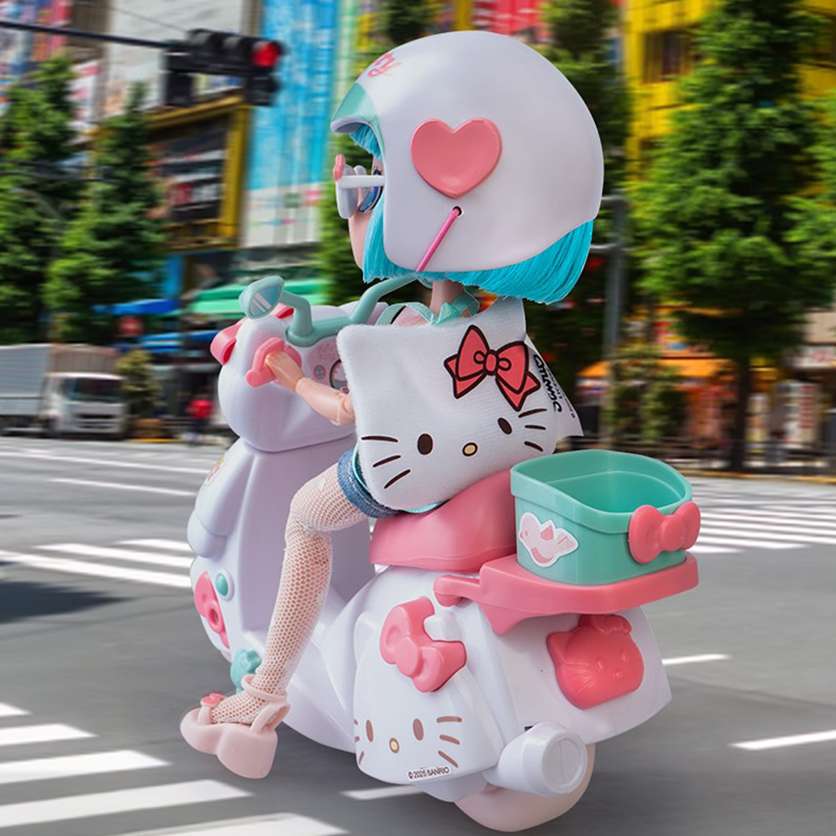 Ігровий набір для дівчаток 4SF Manga Dolls Hello Kitty зі скутером Пінк — превʼю 9