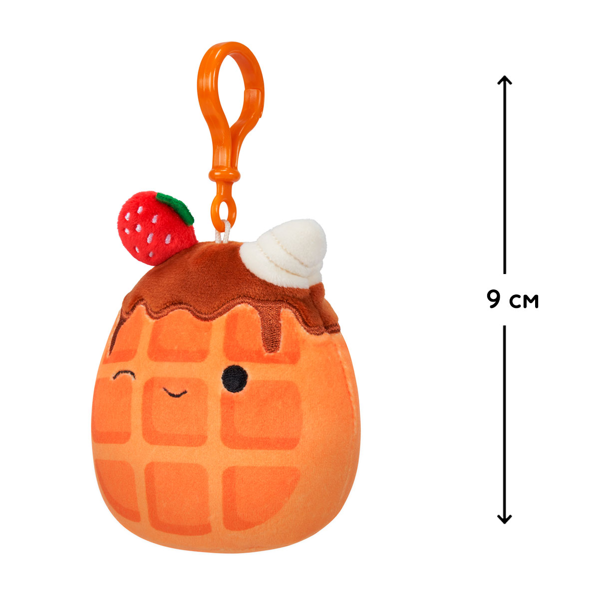 М'яка іграшка на кліпсі Squishmallows – Вафелька Вівер (Waverly) – 9 cm — превʼю 2