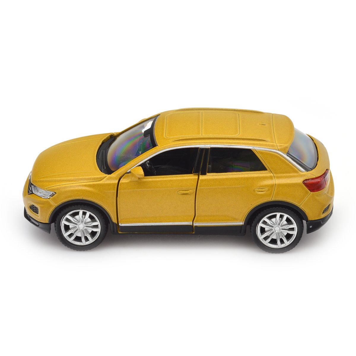 Автомодель Volkswagen T-Roc 2017 Techno Drive 1:32 металева Золотиста — превʼю 4