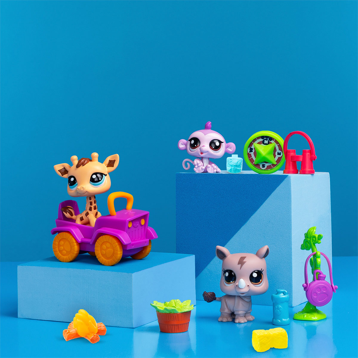 Ігровий набір для дітей Сафарі Hasbro Littlest Pet Shop з трьома фігурками — превʼю 3