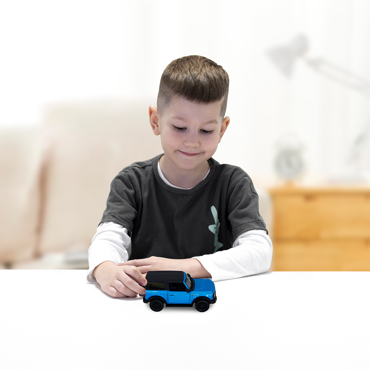 Автомодель Ford Bronco Badlands Techno Drive 1:43 Синя — превʼю 3