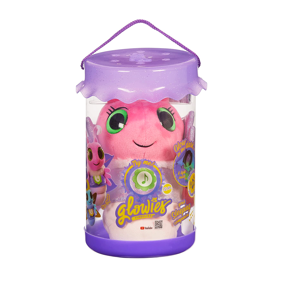М'яка іграшка Glowies – Рожевий світлячок Pink Firefly – 15 см — превʼю 1
