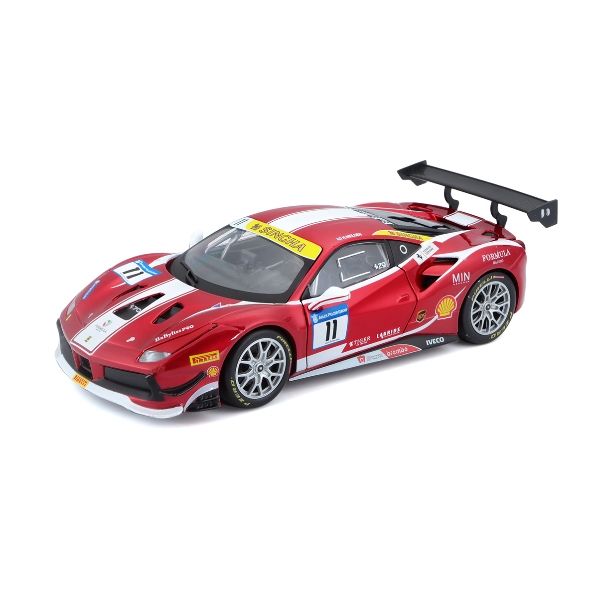 Автомодель Ferrari 488 Challenge Bburago 1:24 Червона — превʼю 1