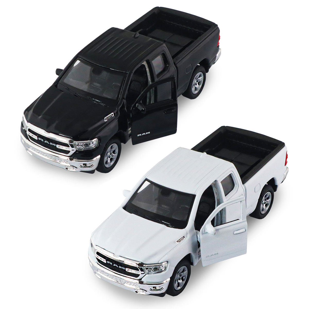 Автомодель RAM 1500 2019 Techno Drive металева 1:43 Біла — превʼю 15