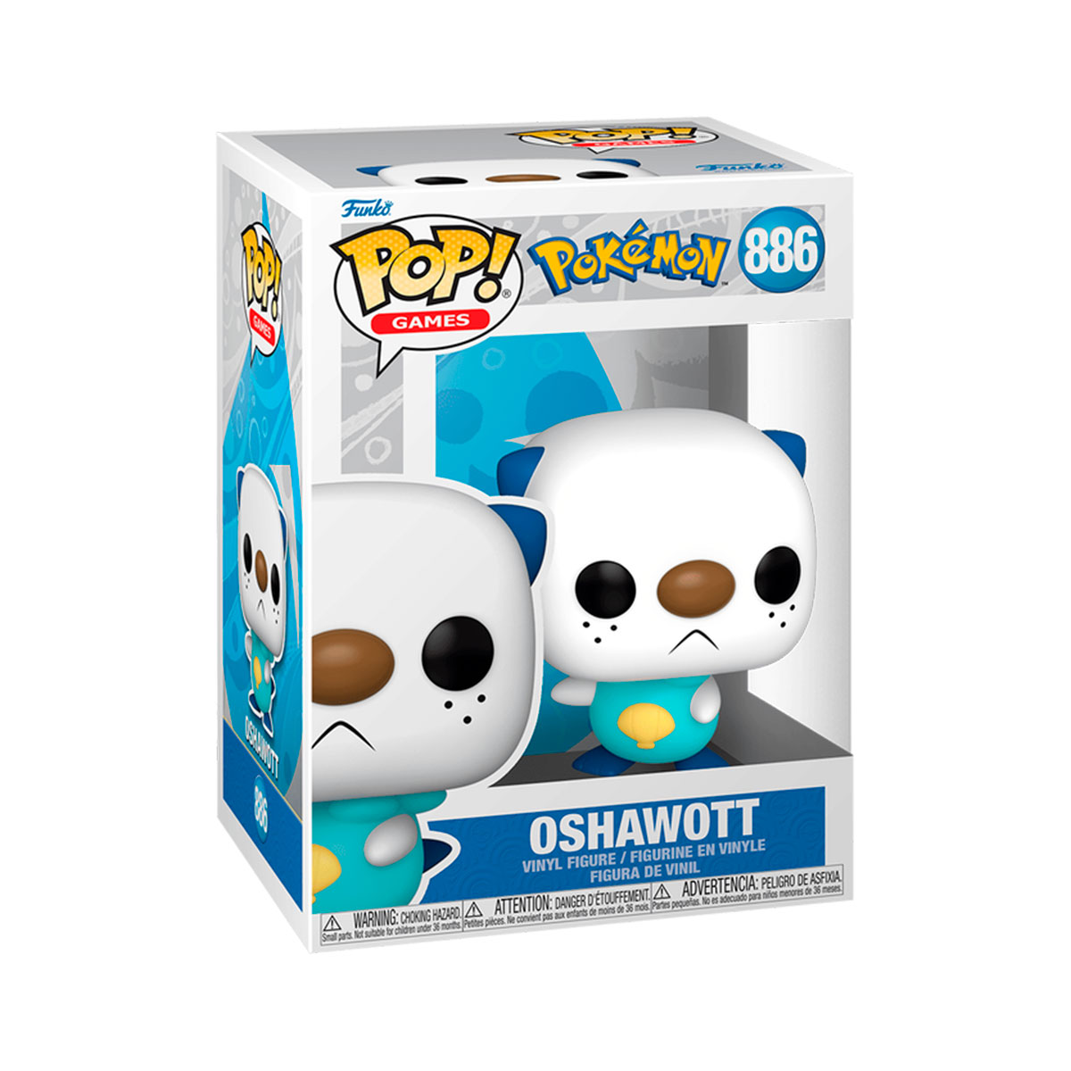 Колекційна ігрова фігурка Funko POP - Oshawott - Покемон Pokemon Синій — превʼю 1