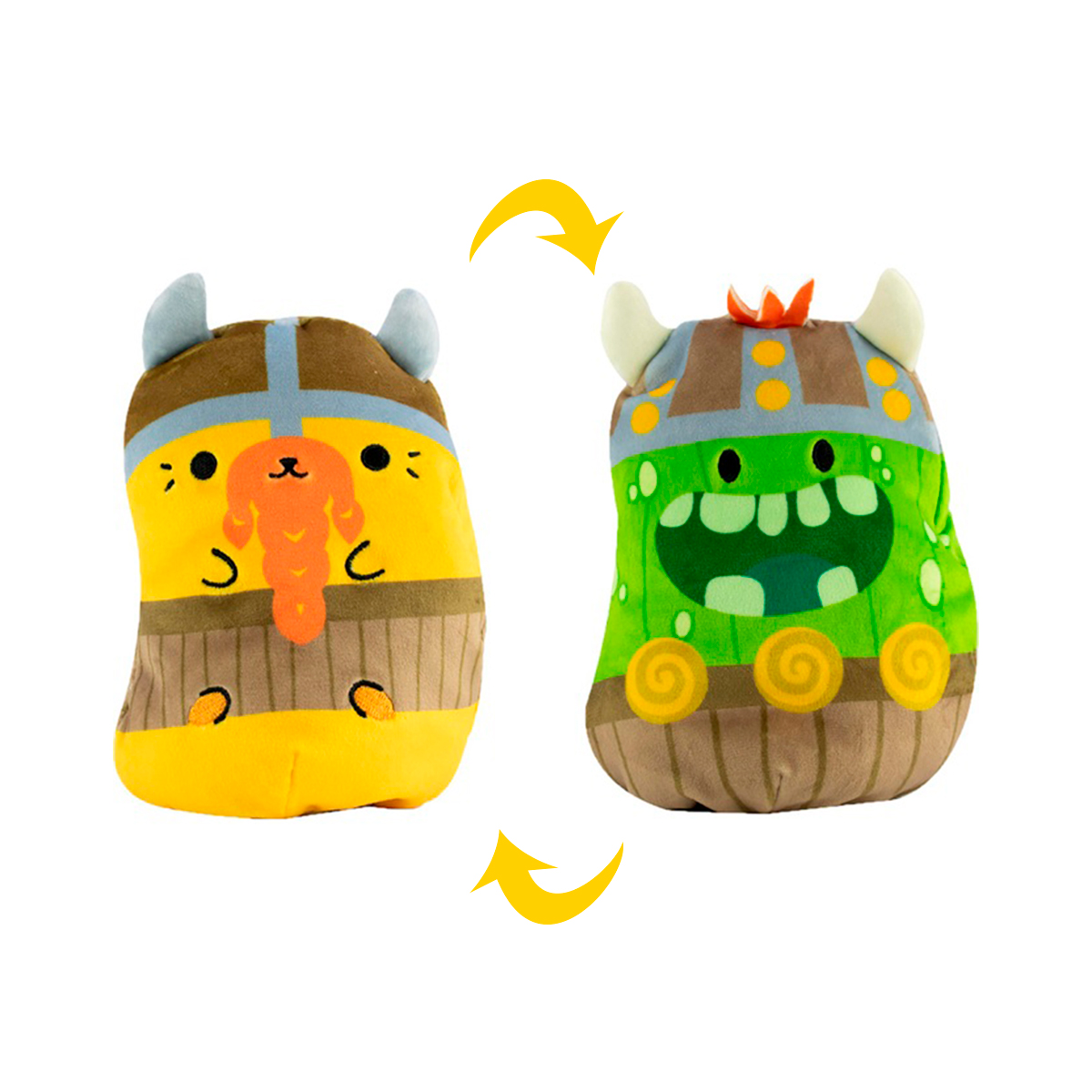 М'яка іграшка Cats Vs Pickles – Котик та огірок Вікінги (Vikings) – 10 см — превʼю 1