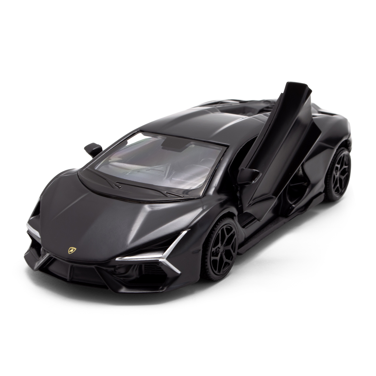 Автомодель Lamborghini Revuelto Techno Drive металева 1:39 Матова чорна — превʼю 15