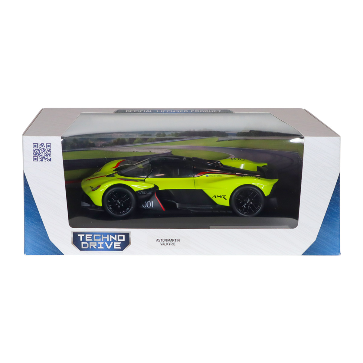 Автомодель Aston Martin Valkyrie Techno Drive 1:18 Жовта металева — превʼю 6