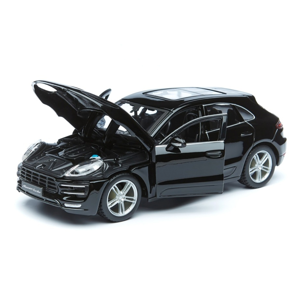 Колекційна автомодель Porsche Macan Bburago 1:24 металева з дверима, що відкриваються — превʼю 6