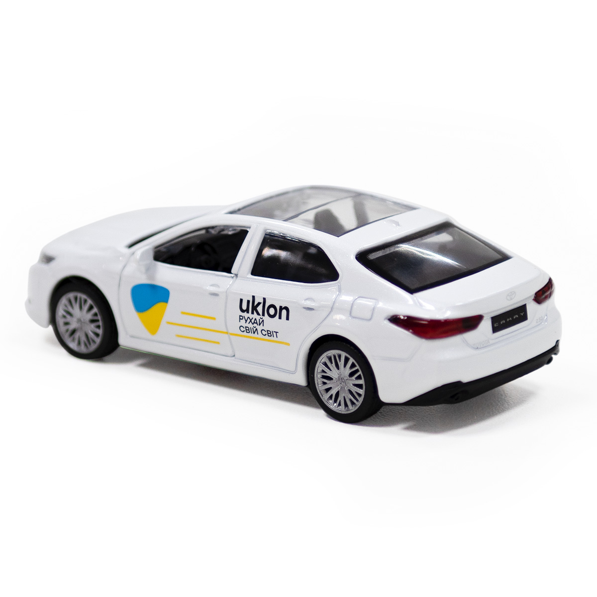 Автомодель TechnoDrive Toyota Camry Uklon металева Біла — превʼю 5