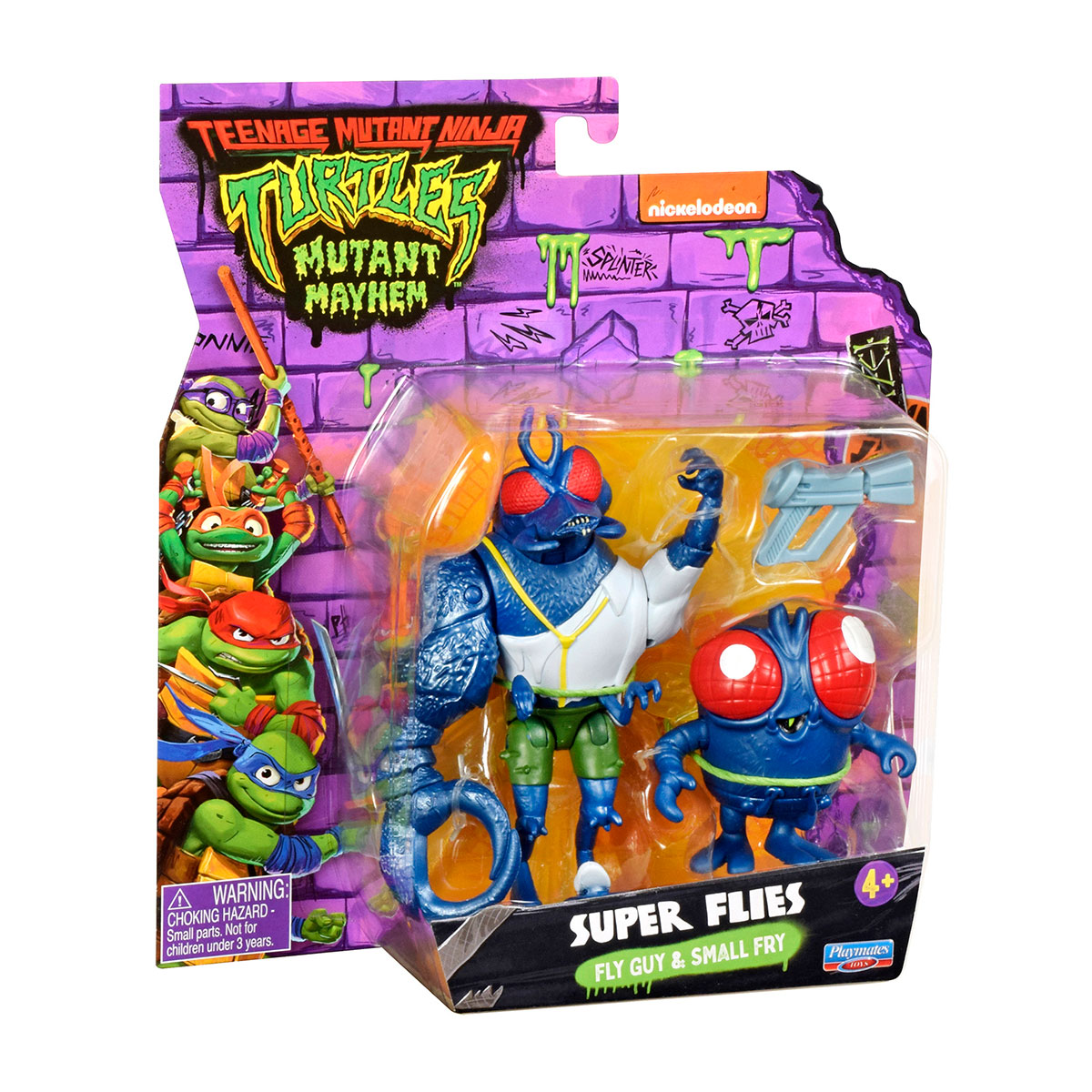Набір ігрових фігурок TMNT Черепашки-Ніндзя Суперфлай 2 шт — превʼю 5