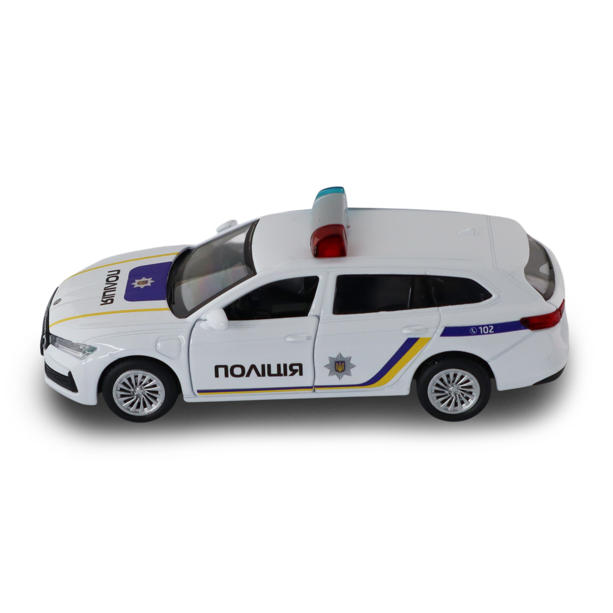 Автомодель Techno Drive Skoda Superb Combi iV Поліція 1:43 з металевим корпусом — превʼю 8