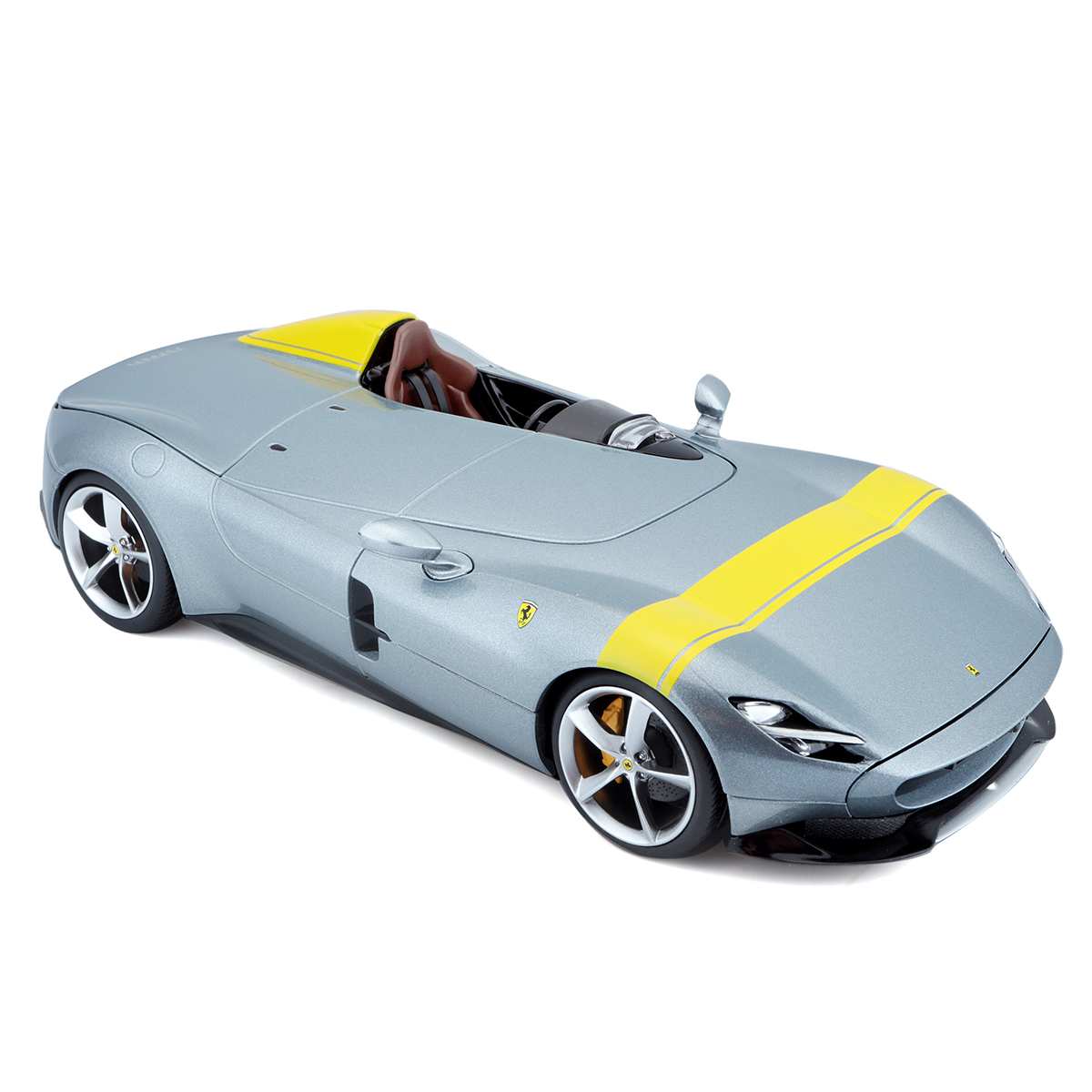 Колекційна модель Bburago Ferrari Monza SP1 1:18 сіра — превʼю 5