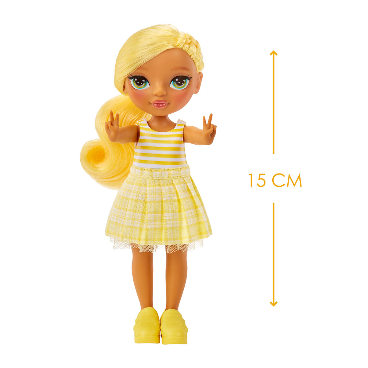 Ігровий набір лялька Rainbow High Littles Дейзі з улюбленцем Жовта 15 cm — превʼю 4