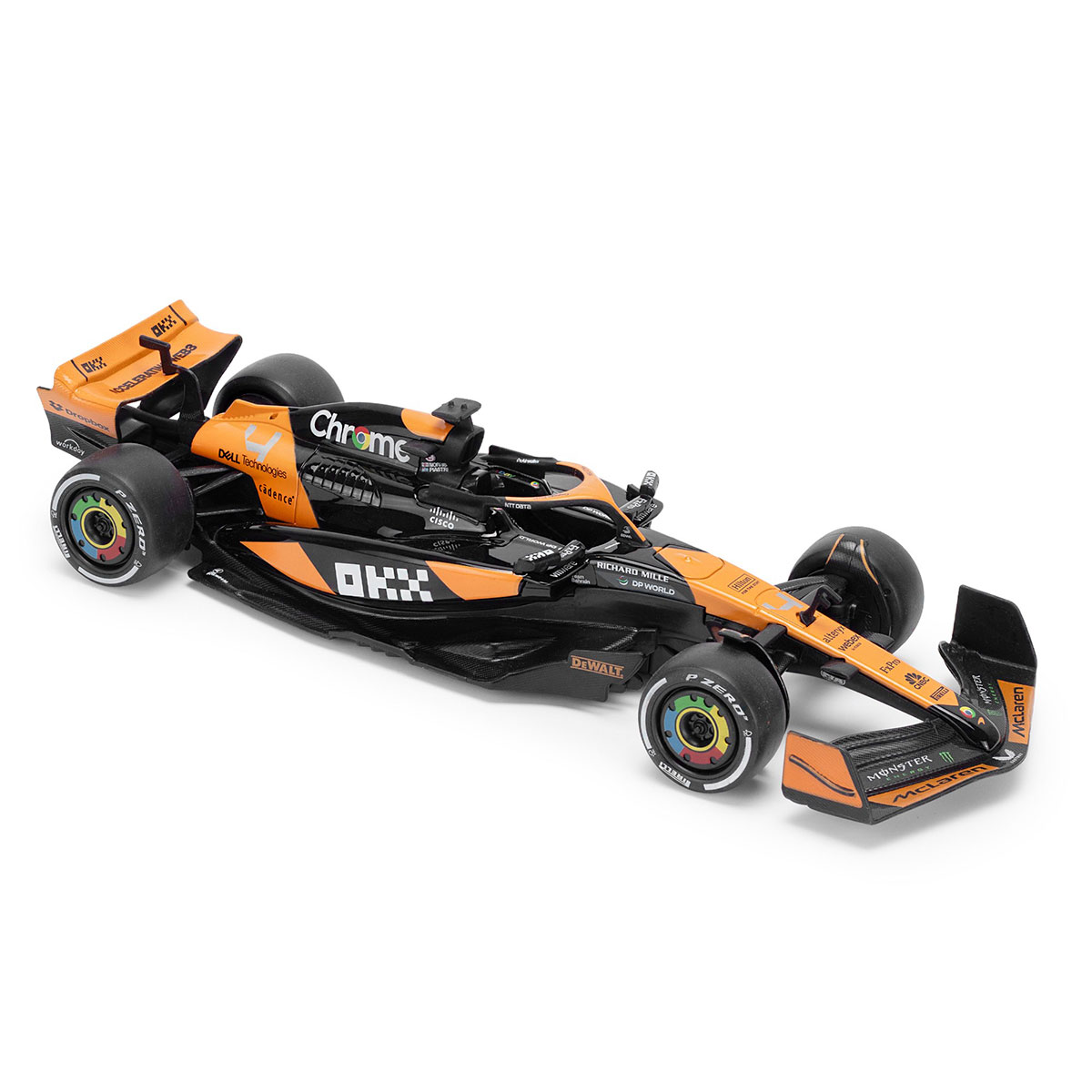 Колекційна автомодель McLaren F1 2024 Techno Drive 1:18 металева Помаранчева — превʼю 9
