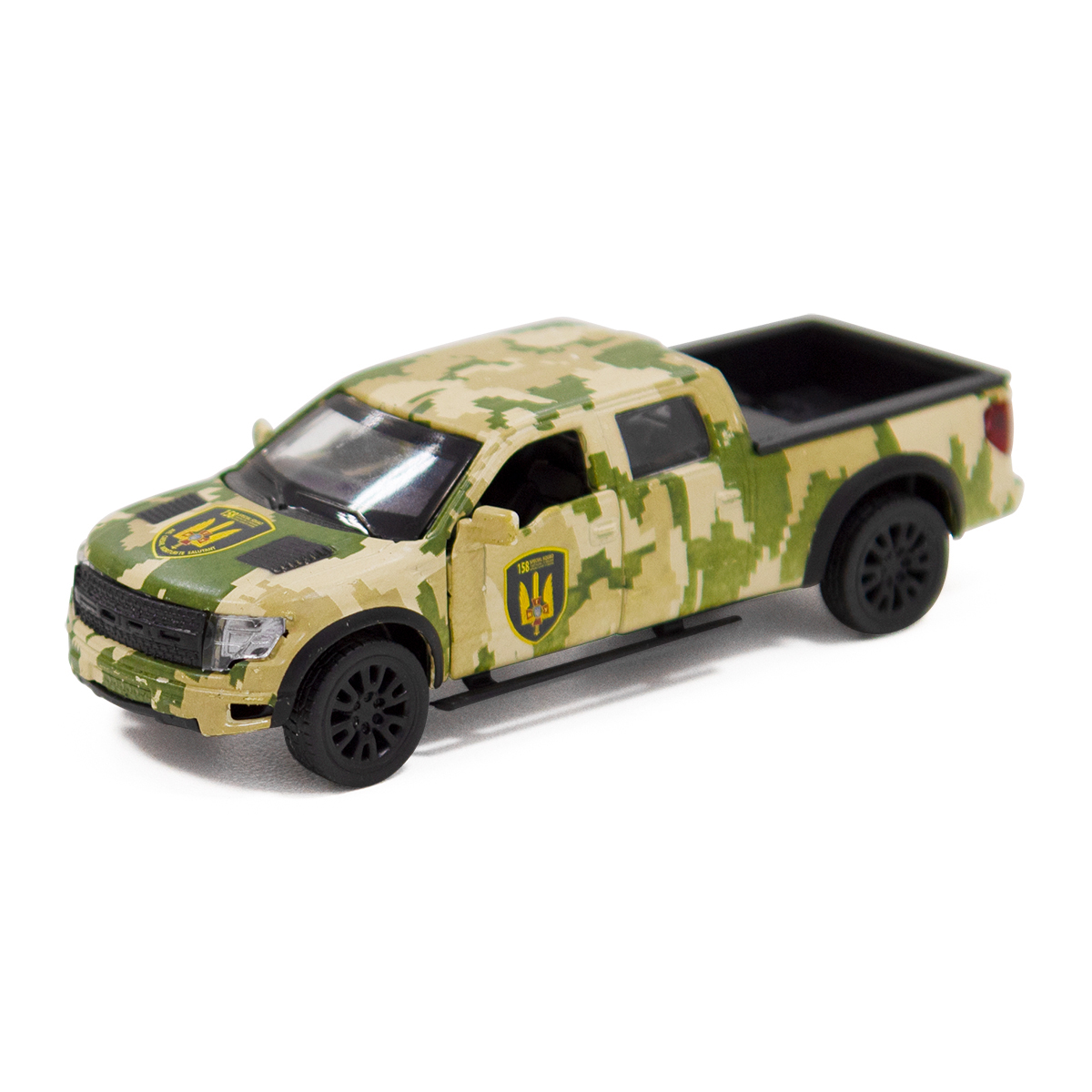 Автомодель Ford F-150 SVT Raptor Мілітарі Techno Drive металева — превʼю 1