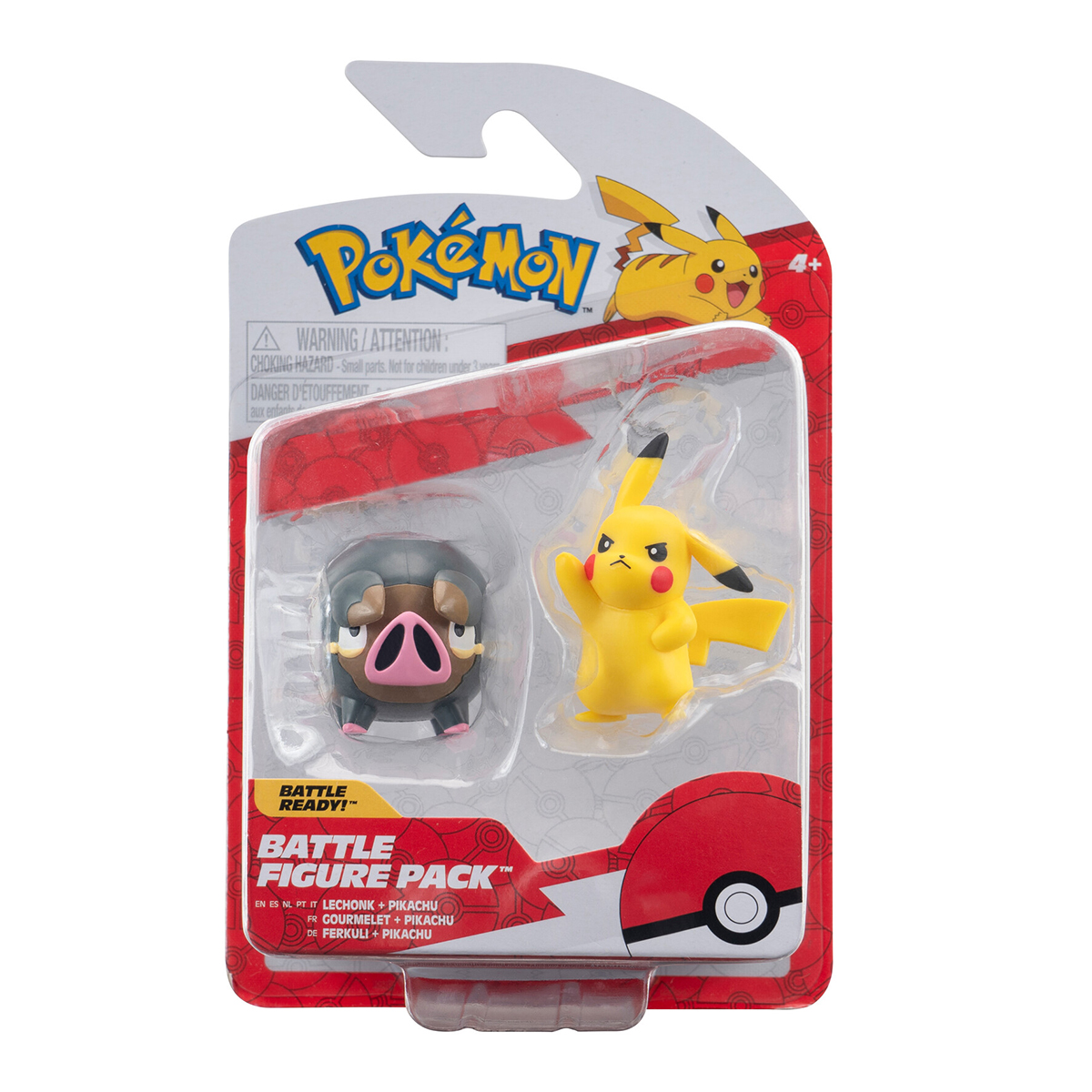 Набір ігрових фігурок Pokemon Пікачу та Лечонк 5 см 2 шт