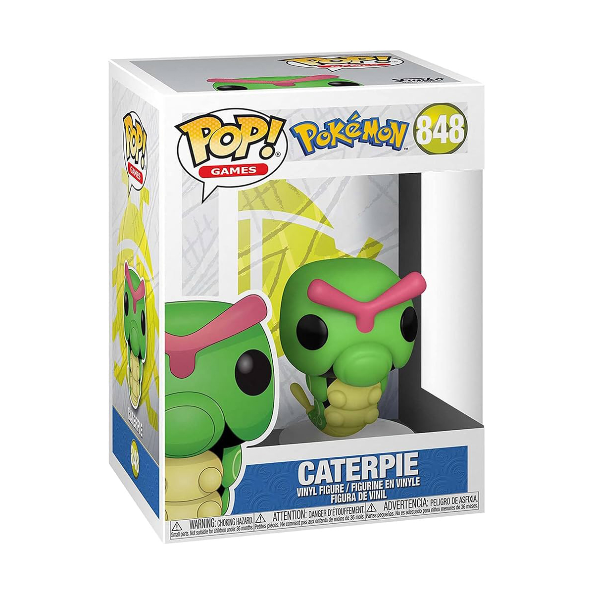 Колекційна ігрова фігурка Funko POP - Pokemon Caterpie Покемон Катерпі Зелений — превʼю 1