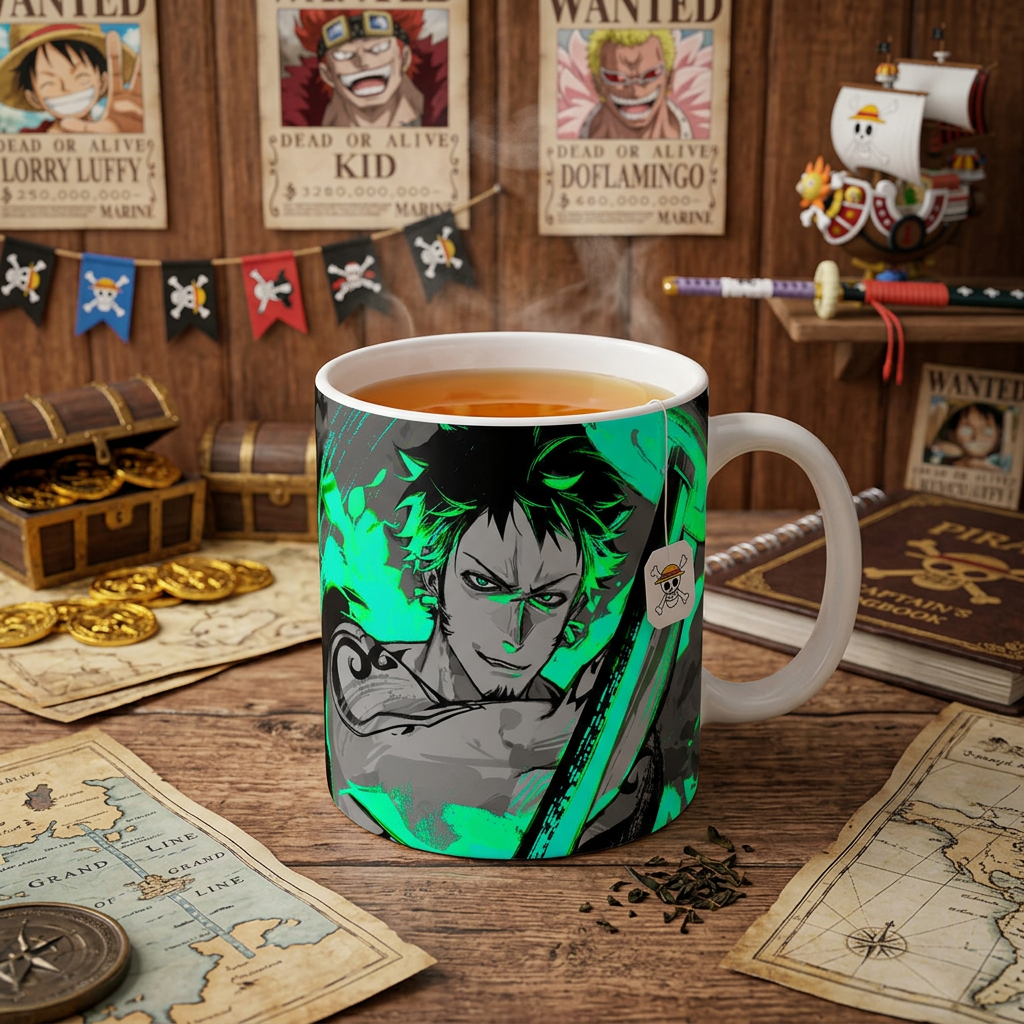 Чашка керамічна One Piece Трафальгар Ло 330 мл Біла (51181-702) — превʼю 2