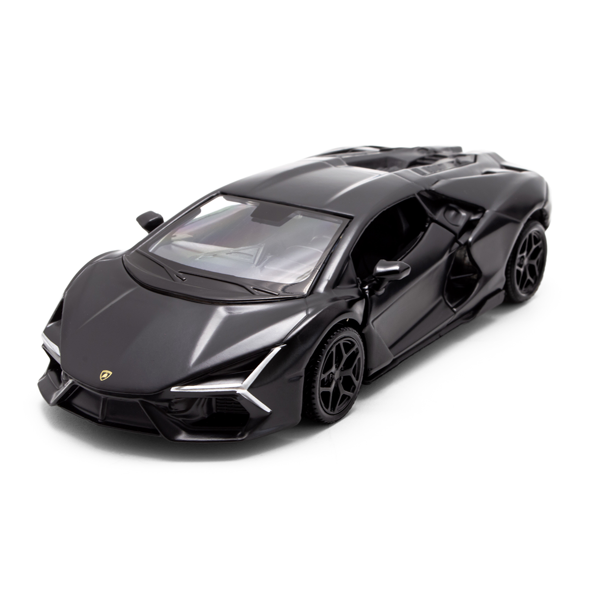 Автомодель Lamborghini Revuelto Techno Drive металева 1:39 Матова чорна — превʼю 1