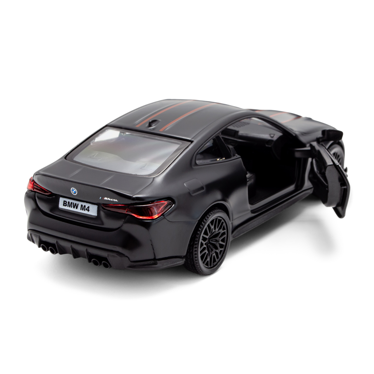 Автомодель BMW M4 CSL 2023 Techno Drive 1:38 металева Чорна — превʼю 2
