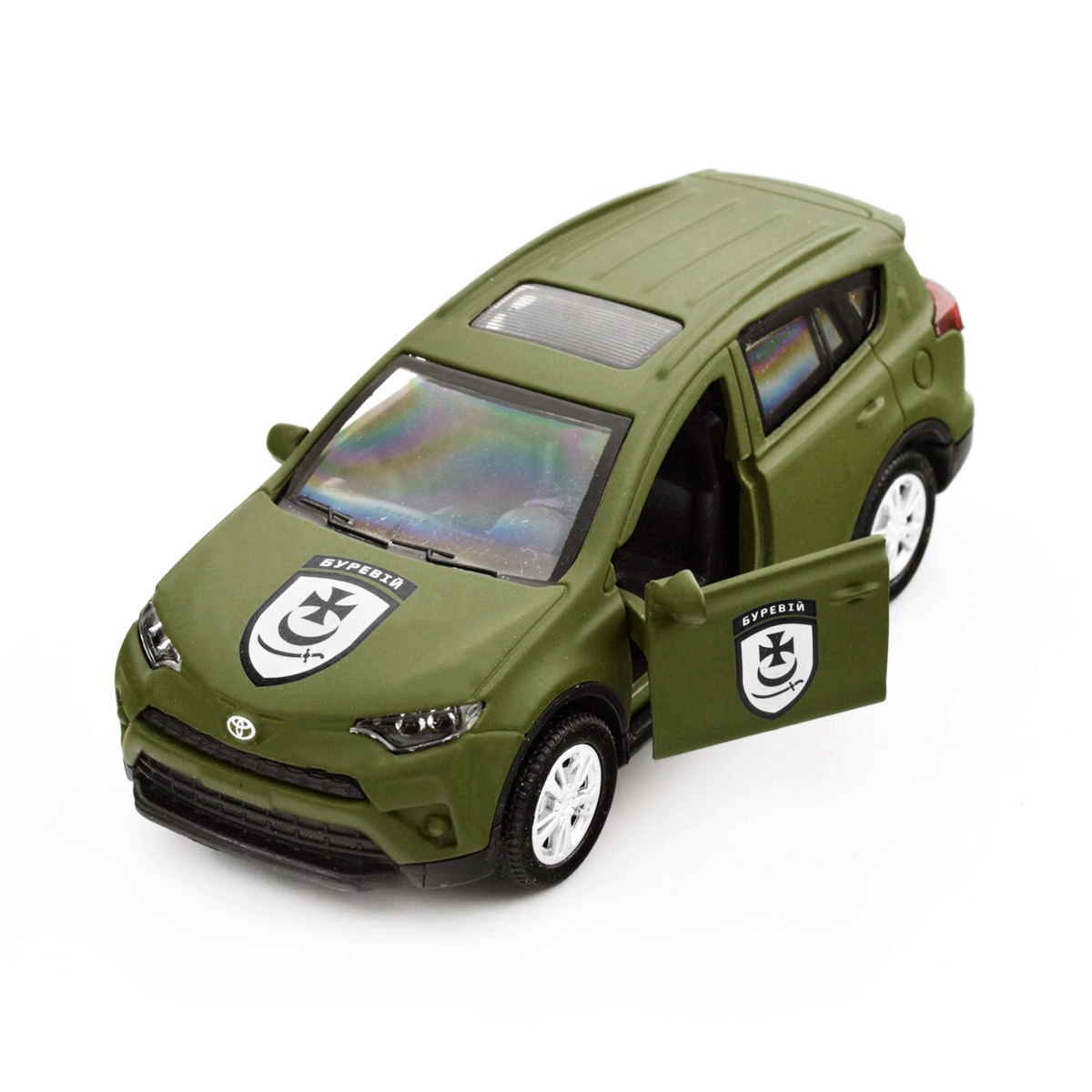 Автомодель Toyota RAV4 Буревій TechnoDrive 1:40 Шеврони Героїв металева — превʼю 16
