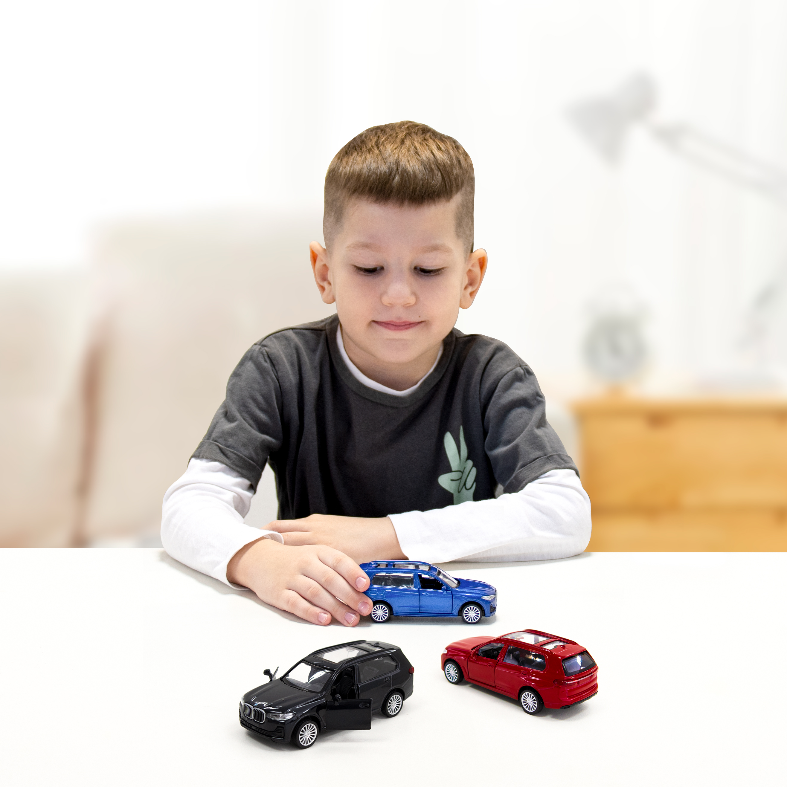 Автомодель BMW X7 Techno Drive металева Чорна — превʼю 2
