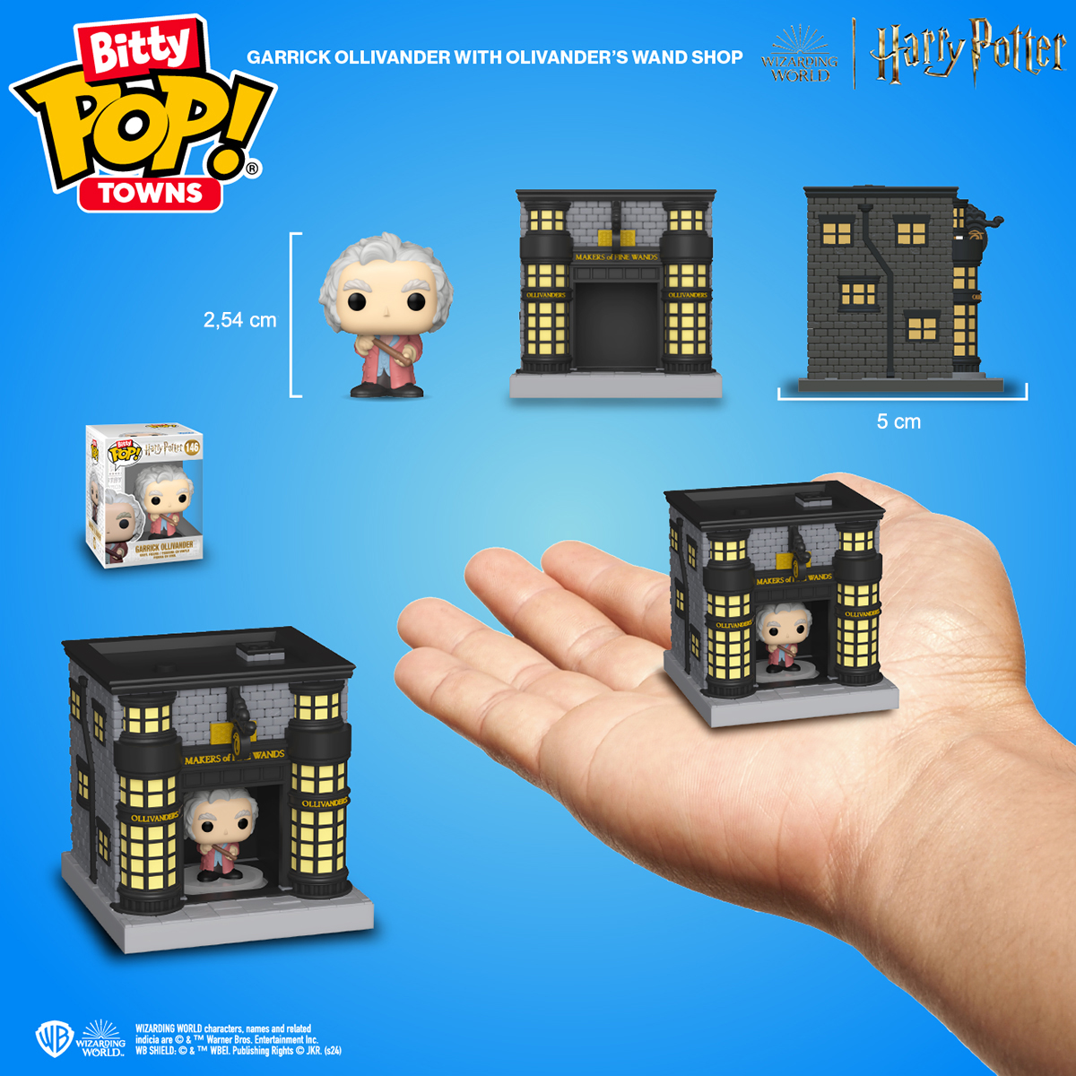 Набір фігурок Funko Bitty Pop Town — Гаррі Поттер Олівандер (Harry Potter Ollivander) — 2,54 см — превʼю 3