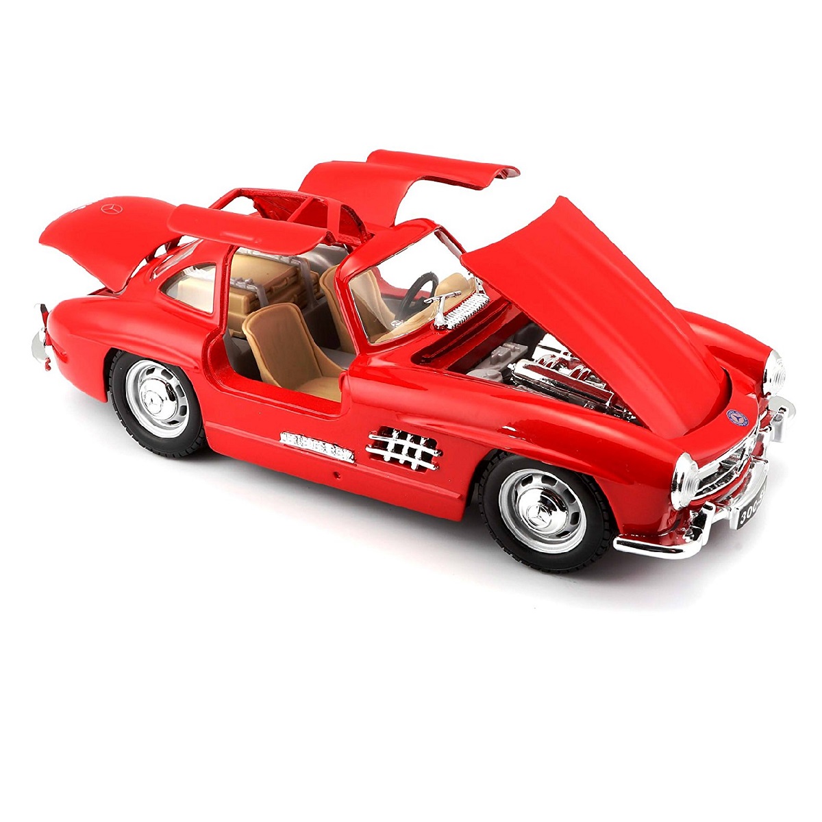 Колекційна автомодель Mercedes-Benz 300 SL 1954 Bburago 1:24 металева — превʼю 5