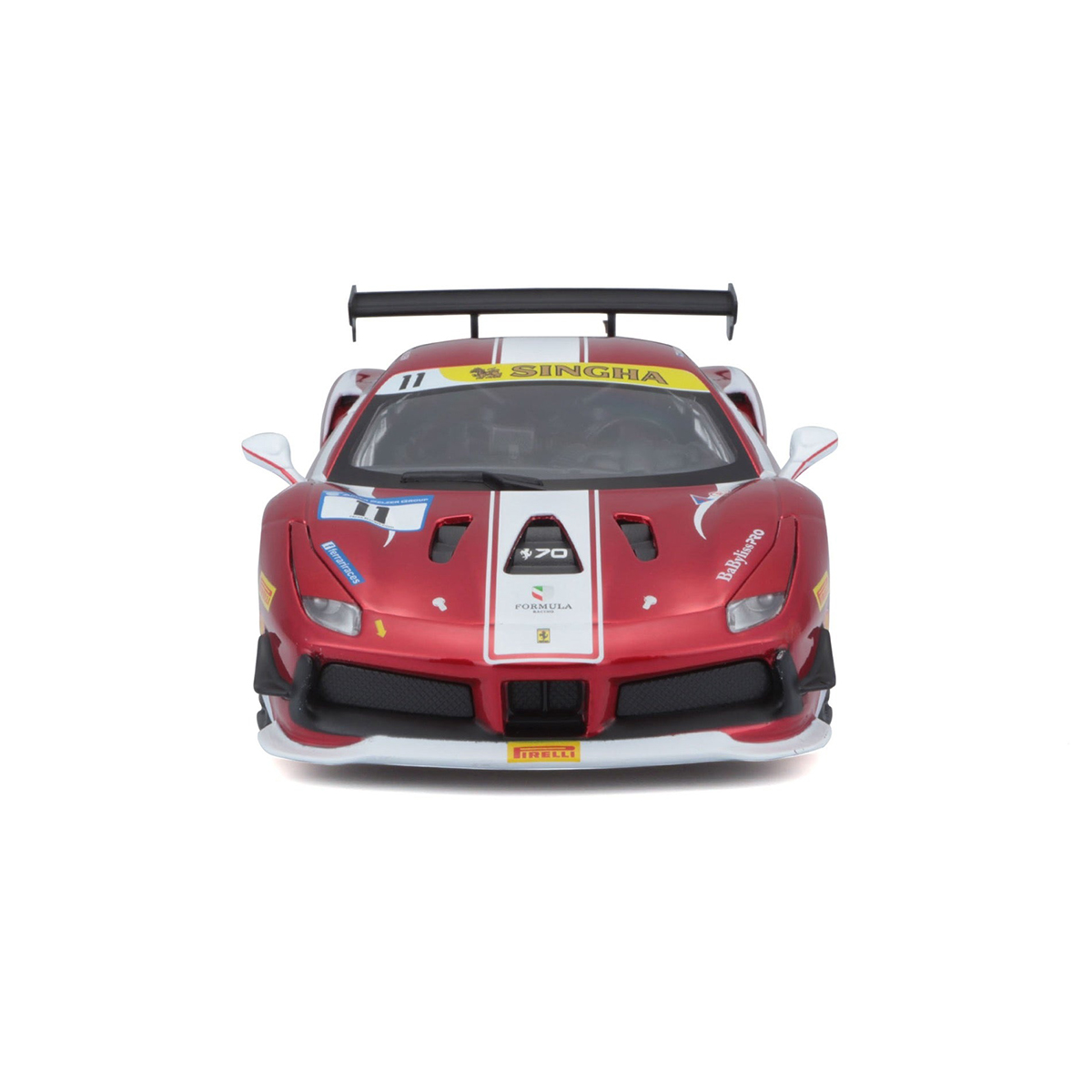 Автомодель Ferrari 488 Challenge Bburago 1:24 Червона — превʼю 9
