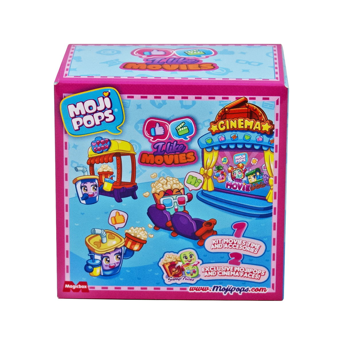 Ігровий набір Кінотеатр з фігурками Moji Pops Box I Like дитячий кольоровий