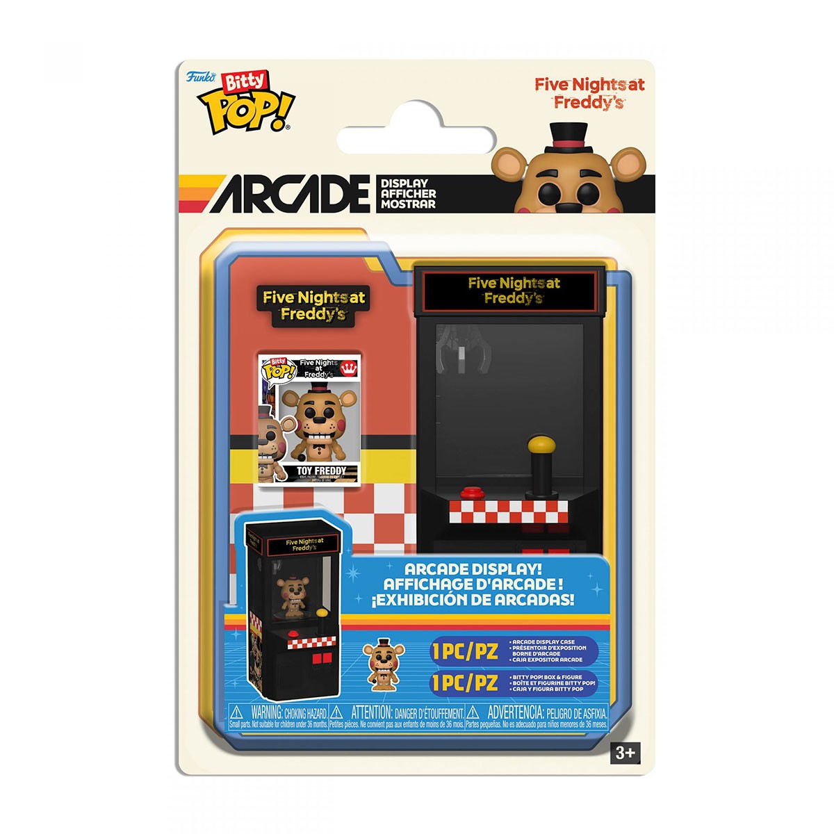 Ігровий набір Bitty POP Arcade 5 ночей у Фредді Фредді міні-фігурка 8,9 см