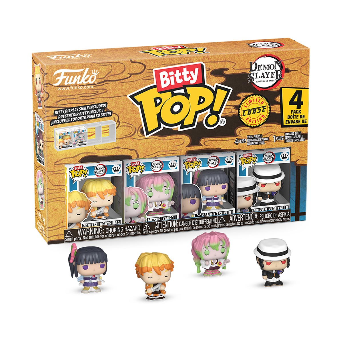 Набір колекційних фігурок Вбивця демонів Demon Slayer Funko Bitty POP 4 шт