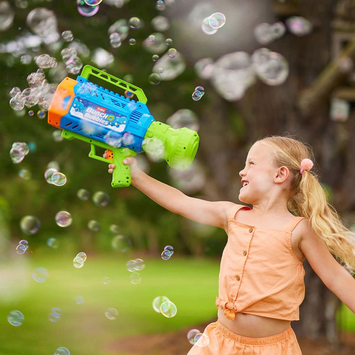 Ігровий набір Bunch O Bubbles Бластер для мильних бульбашок з LED підсвіткою — превʼю 6