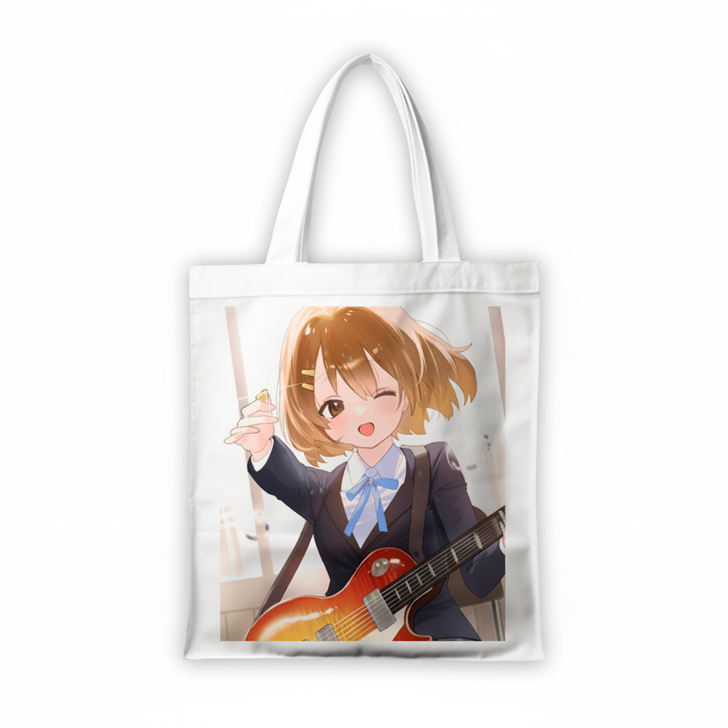 Сумка-шопер К-он! K-On! Юі Хірасава 39x35 см біла з габардину 11324
