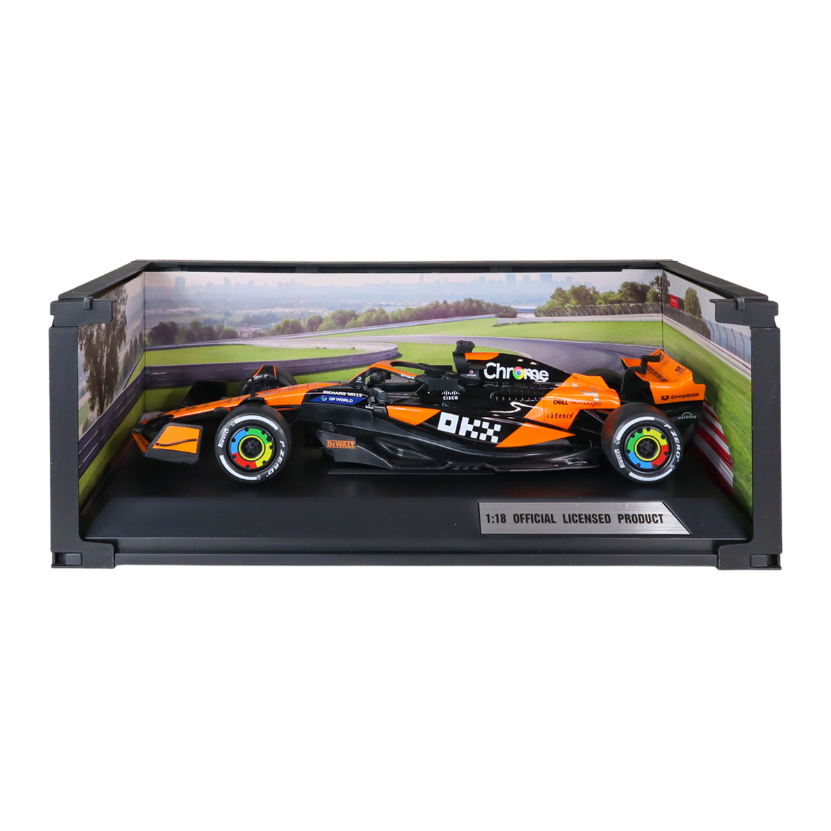 Колекційна автомодель McLaren F1 2024 Techno Drive 1:18 металева Помаранчева — превʼю 4