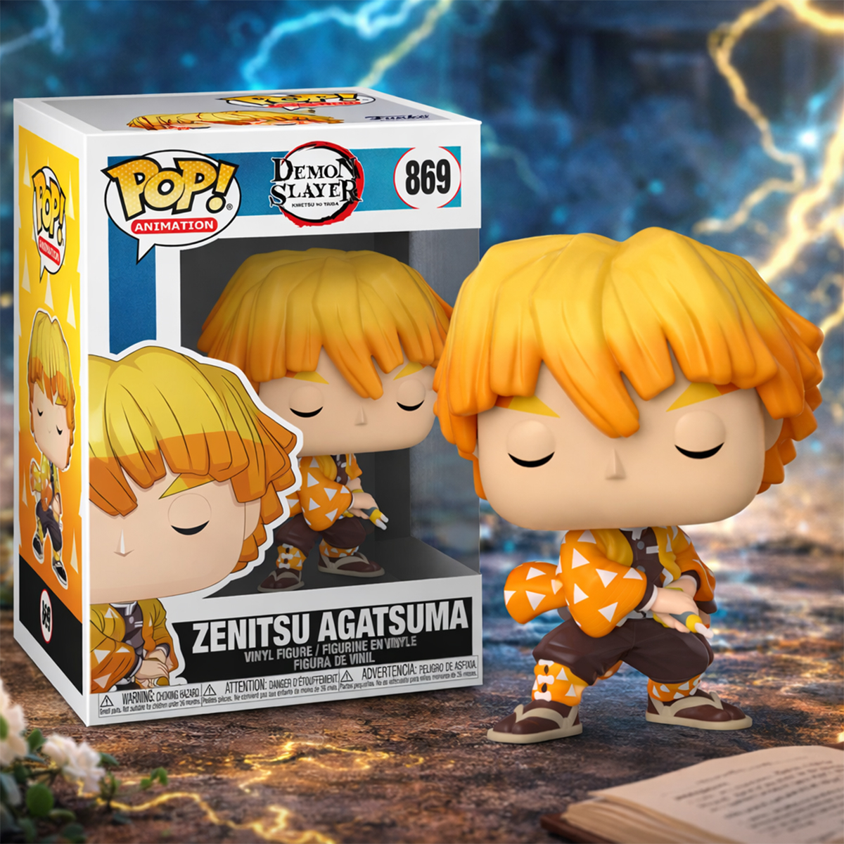 Ігрова колекційна фігурка Funko POP Demon Slayer - Zenitsu Agatsuma Зеніцу — превʼю 3
