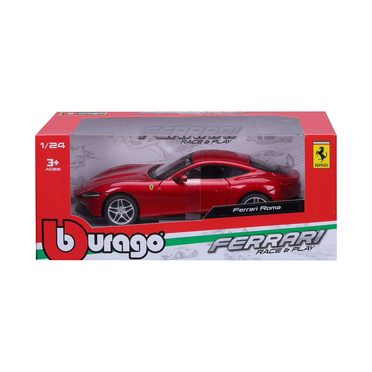 Колекційна модель Ferrari Roma Bburago 1:24 металева — превʼю 3