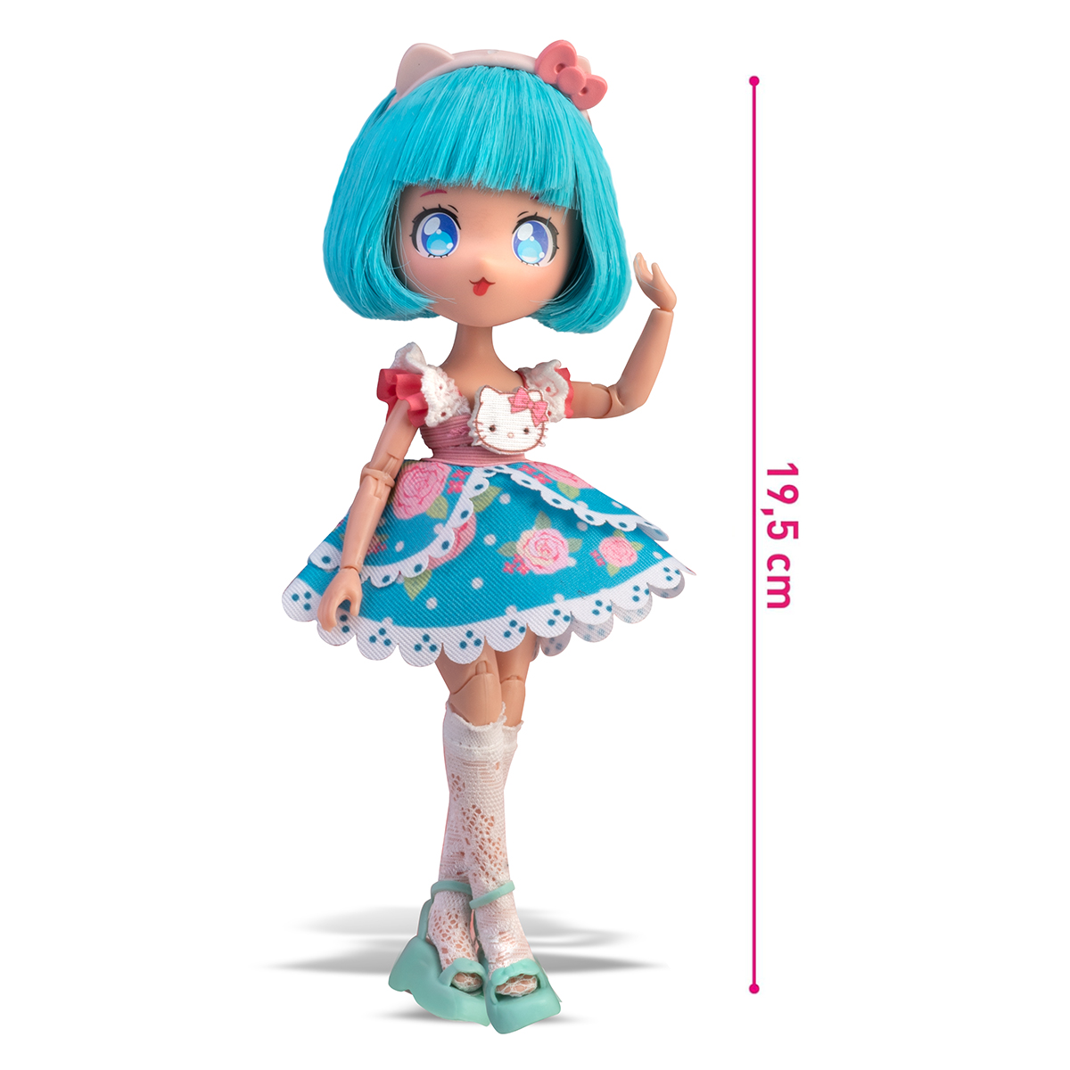 Лялька 4SF Manga Dolls Hello Kitty Пінк 19,5 см з аксесуарами — превʼю 3